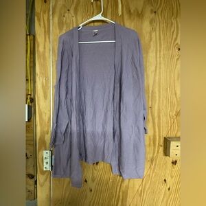 Women's Purple Cardigan Sweater